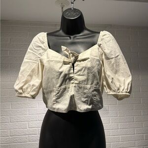 Vero Moda Cream Puff Sleeve Blouse
